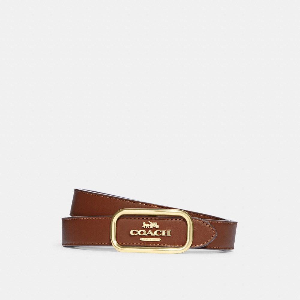 NWT Coach Outlet Morgan Rectangle Buckle Belt, 25 Mm - Picture 1 of 2